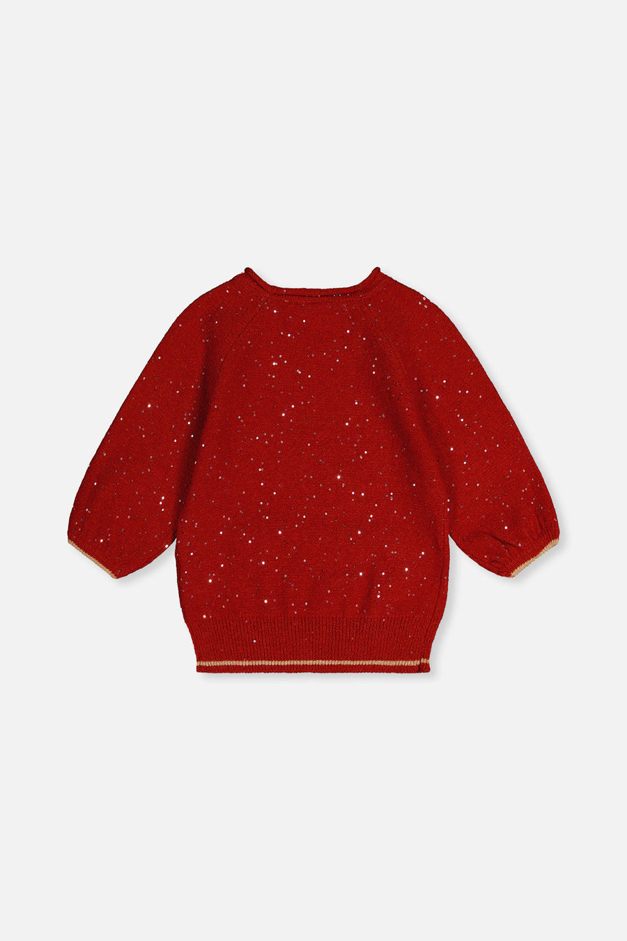 3/4 Sleeve Knitted Sweater Red - J20OGT30_07490