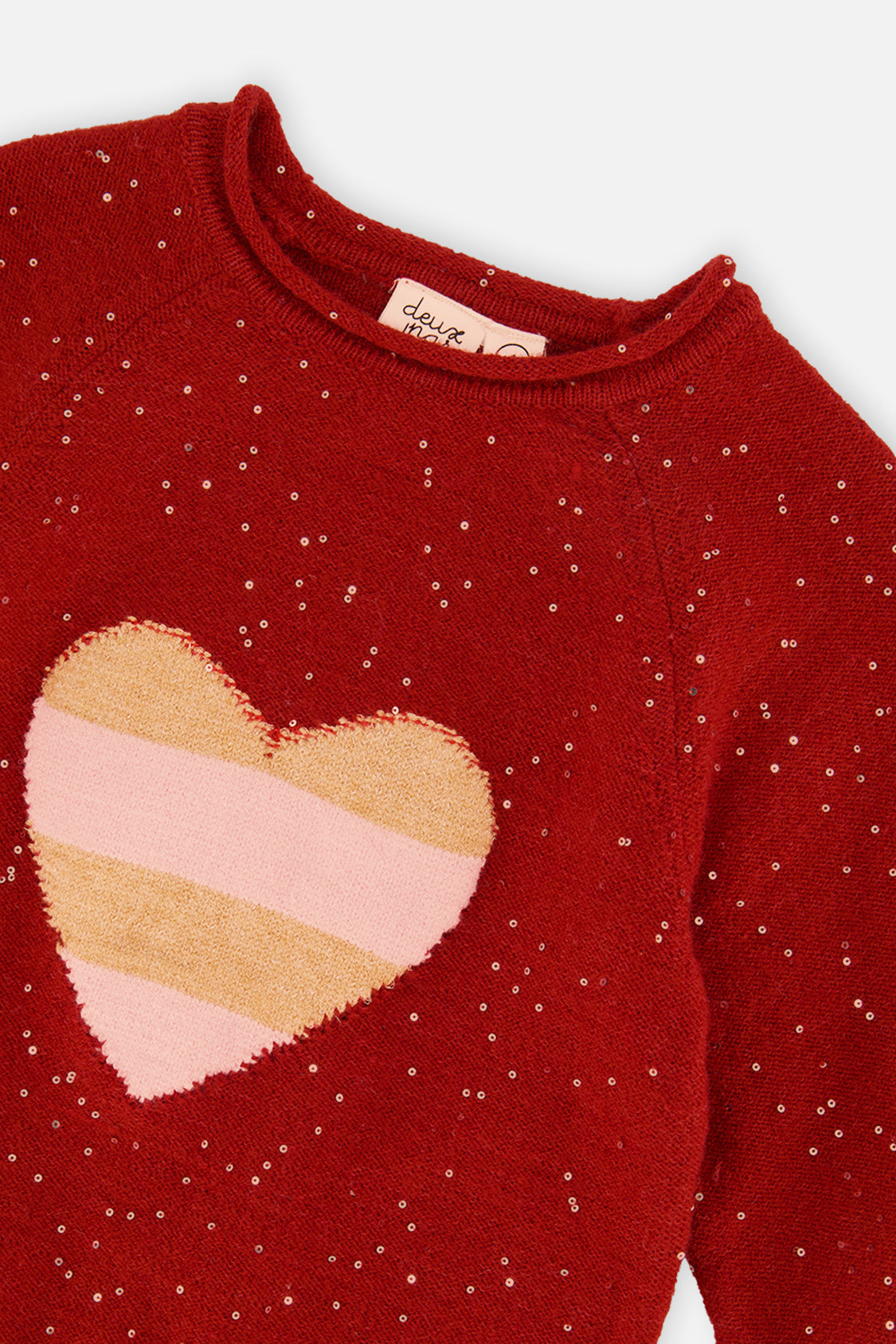 3/4 Sleeve Knitted Sweater Red - J20OGT30_07490
