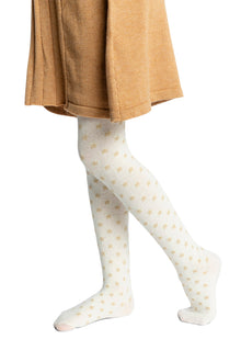 Knit Heart Tights Off-White - J20OGT_01010