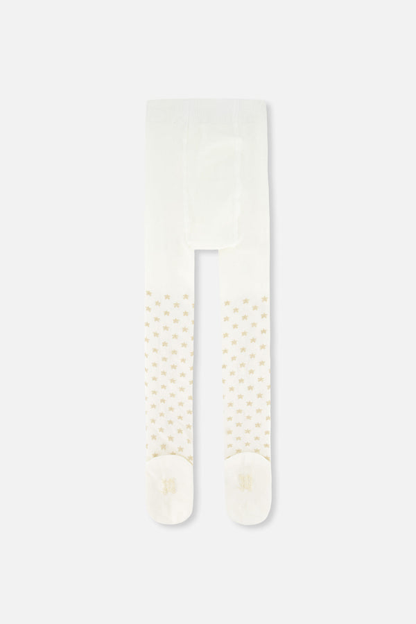 Knit Heart Tights Off-White - J20OGT_01010