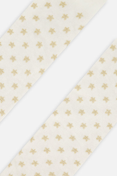 Knit Heart Tights Off-White - J20OGT_01010