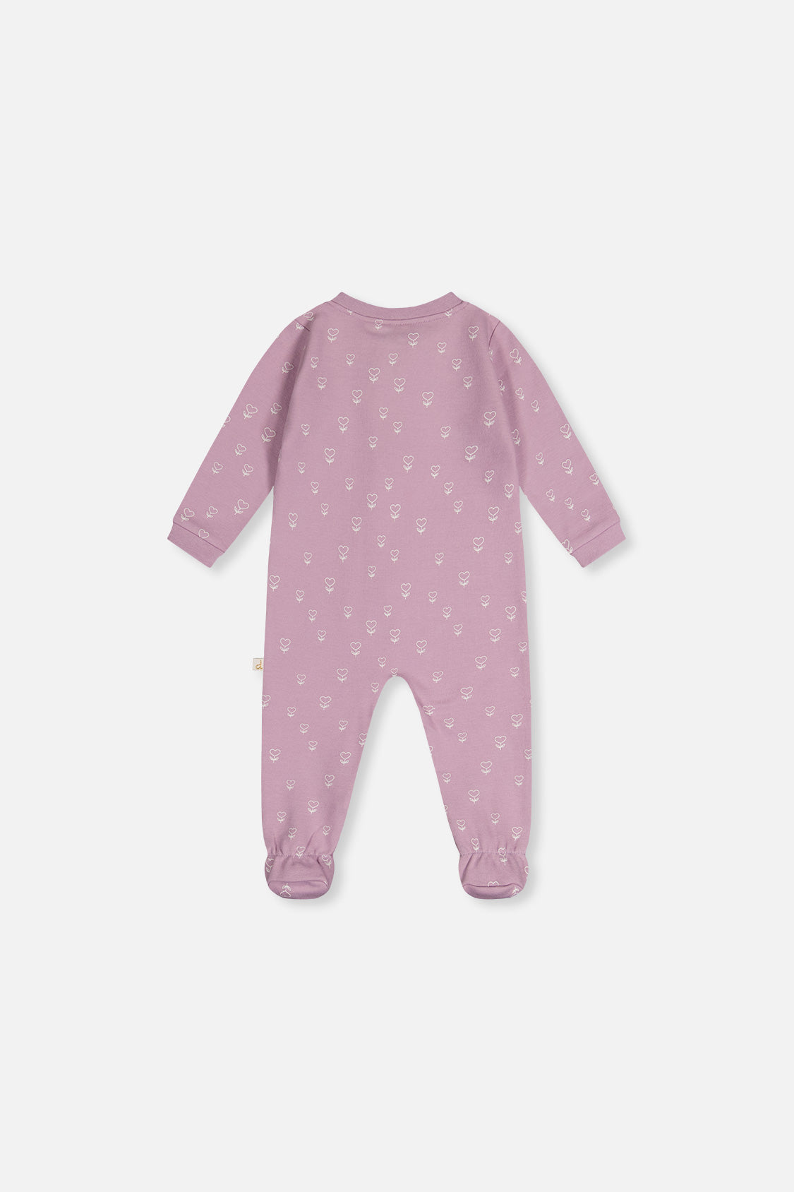 Baby Organic Cotton One Piece Pajama Purple Floral Print - J20PA40_2J233