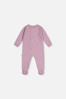 Baby Organic Cotton One Piece Pajama Purple Floral Print - J20PA40_2J233