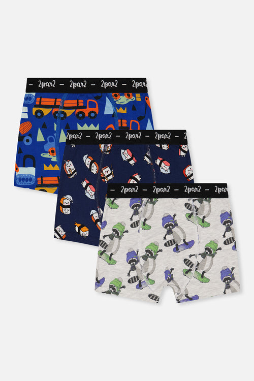 Boxer Pack Of 3 Fun Prints