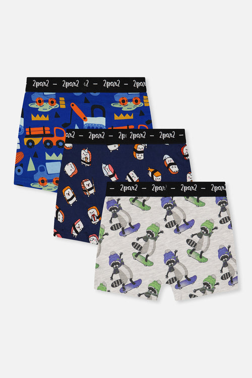 Boxer Pack Of 3 Fun Prints