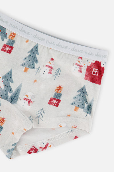 Boyshort Panty Pack Of 3 Holiday Prints