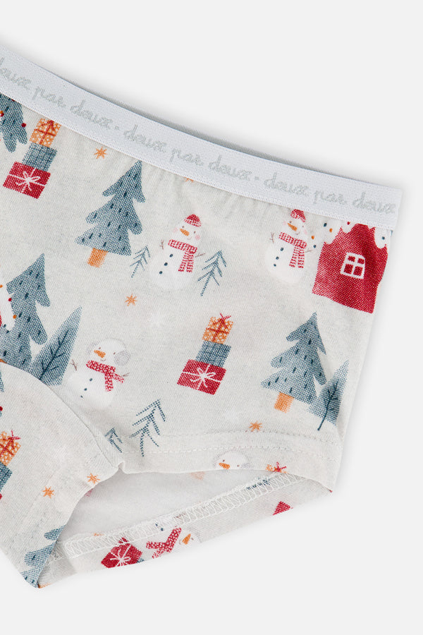 Boyshort Panty Pack Of 3 Holiday Prints