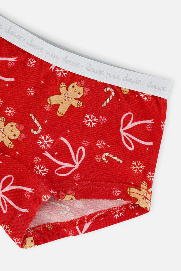 Boyshort Panty Pack Of 3 Holiday Prints
