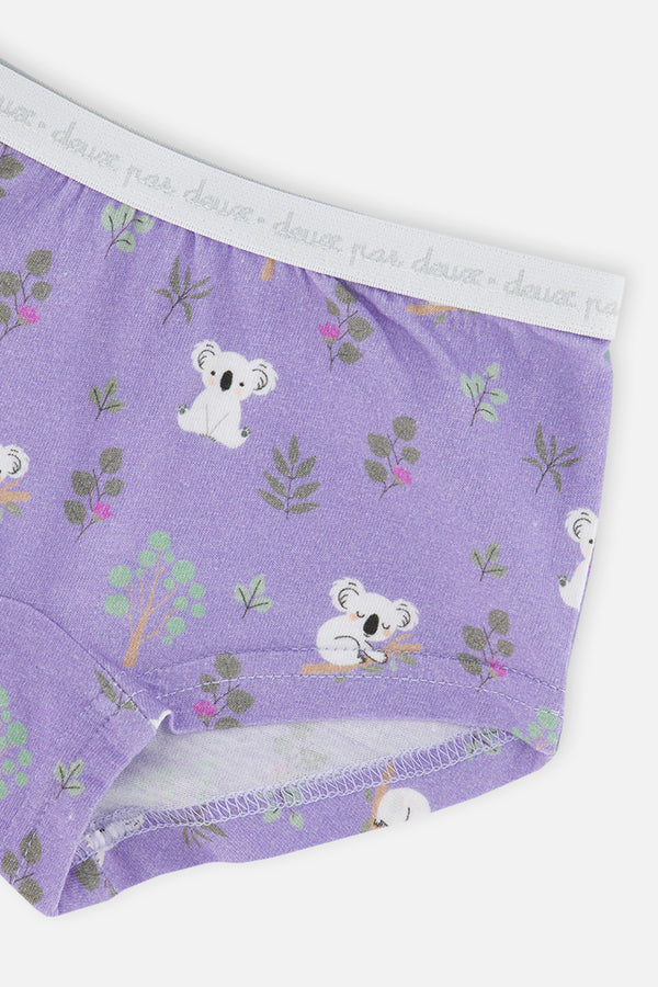 Boyshort Panty Pack Of 3 Pink Floral Prints