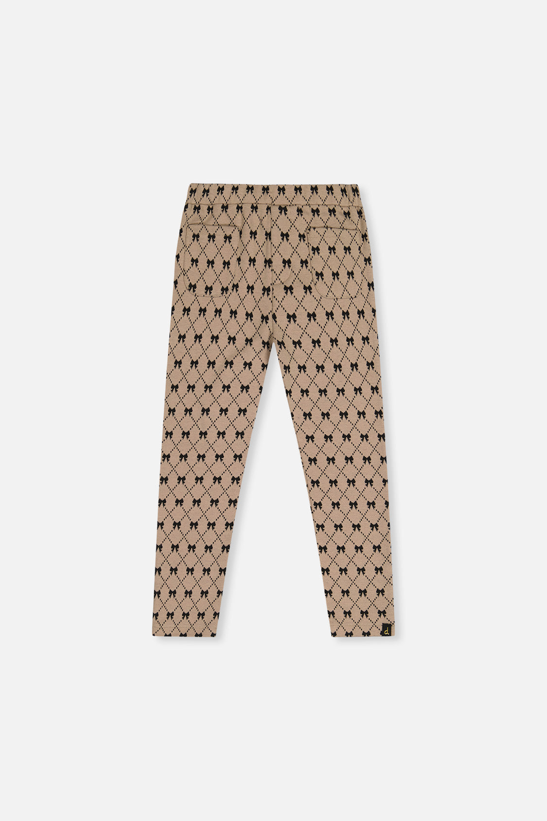 Treggings Beige Bow Tie Print - J20Q20_2J306