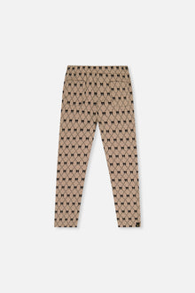 Treggings Beige Bow Tie Print - J20Q20_2J306
