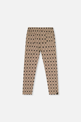 Treggings Beige Bow Tie Print - J20Q20_2J306
