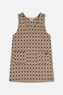 Jumper Beige Bow Tie Print - J20Q40_2J306