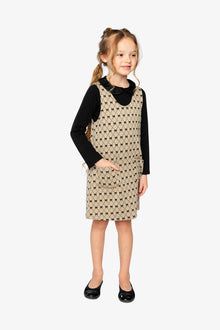 Jumper Beige Bow Tie Print - J20Q40_2J306
