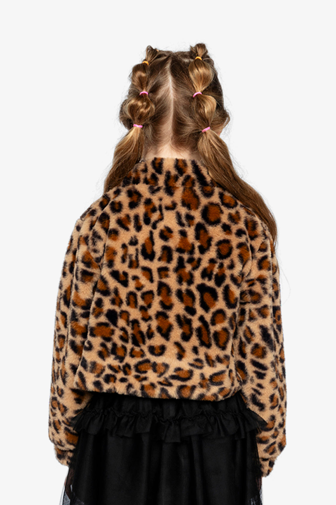 Faux Fur Jacket Brown Leopard Print - J20Q50_2J303