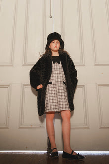 Faux Fur Long Coat Black - J20Q51_09990