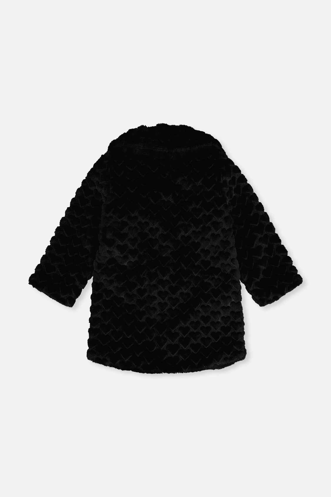 Faux Fur Long Coat Black - J20Q51_09990