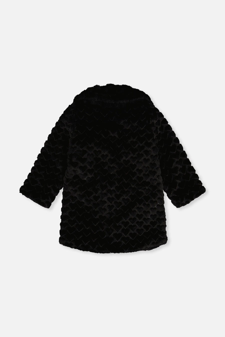 Faux Fur Long Coat Black - J20Q51_09990