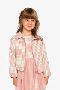 Bomber Jacket Pink Houndstooth - J20Q53_2J308