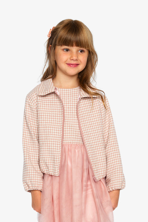 Bomber Jacket Pink Houndstooth - J20Q53_2J308