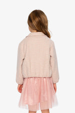 Bomber Jacket Pink Houndstooth - J20Q53_2J308