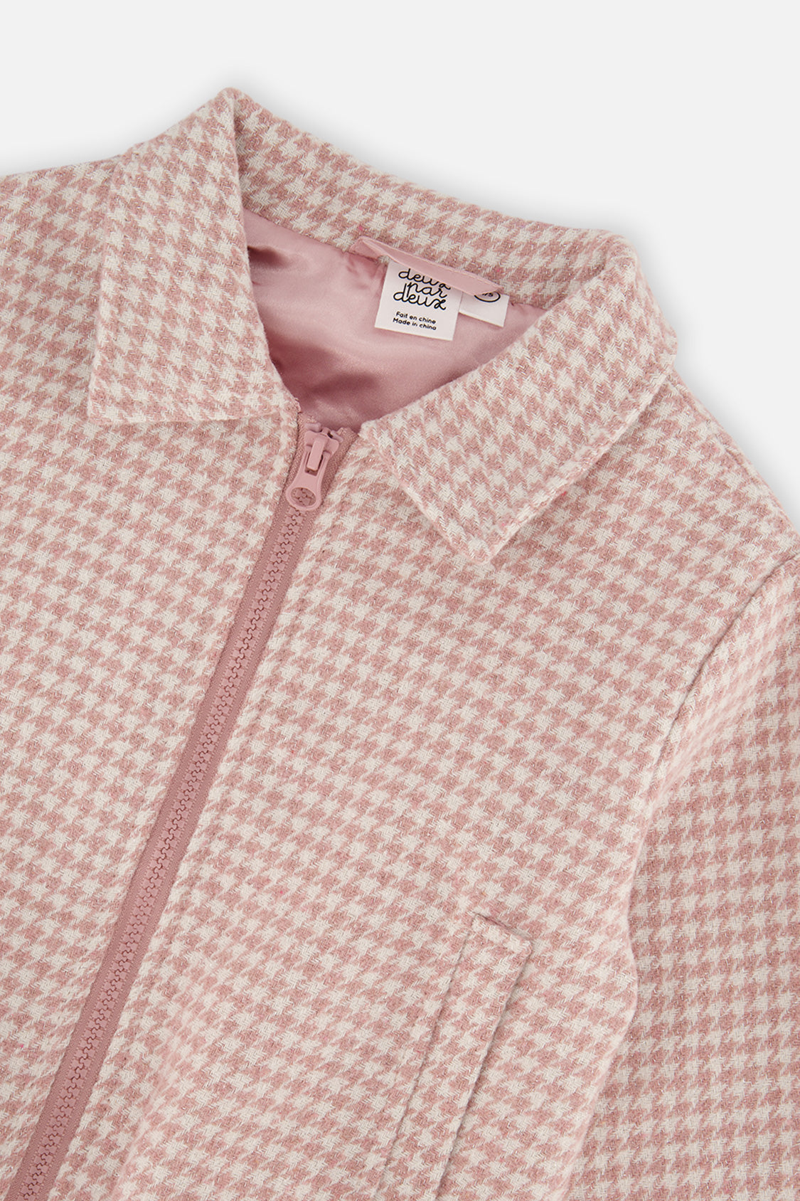 Bomber Jacket Pink Houndstooth - J20Q53_2J308
