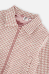 Bomber Jacket Pink Houndstooth - J20Q53_2J308