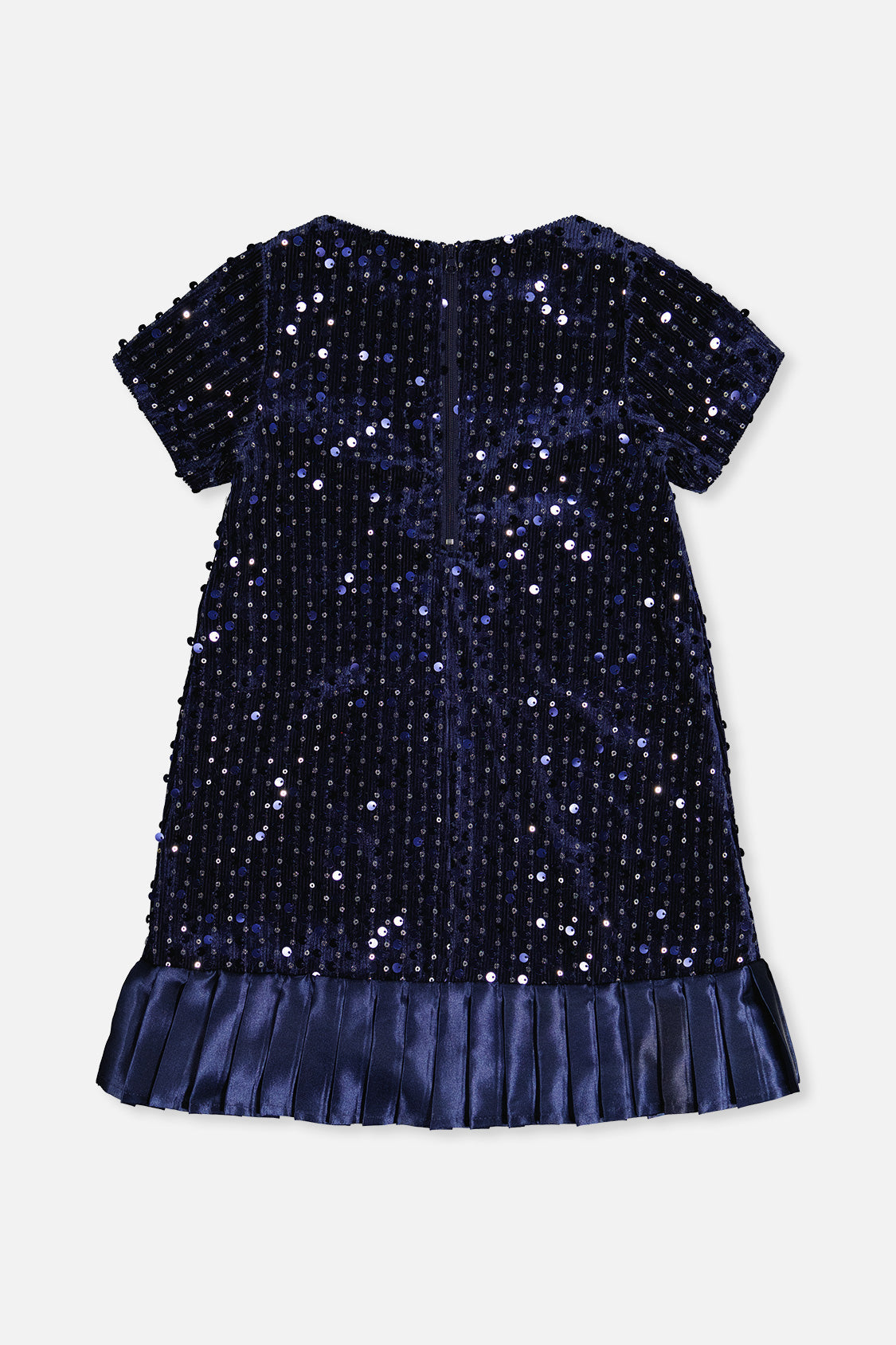 Short Sleeve A-Line Dress Dark Blue - J20Q90_04820