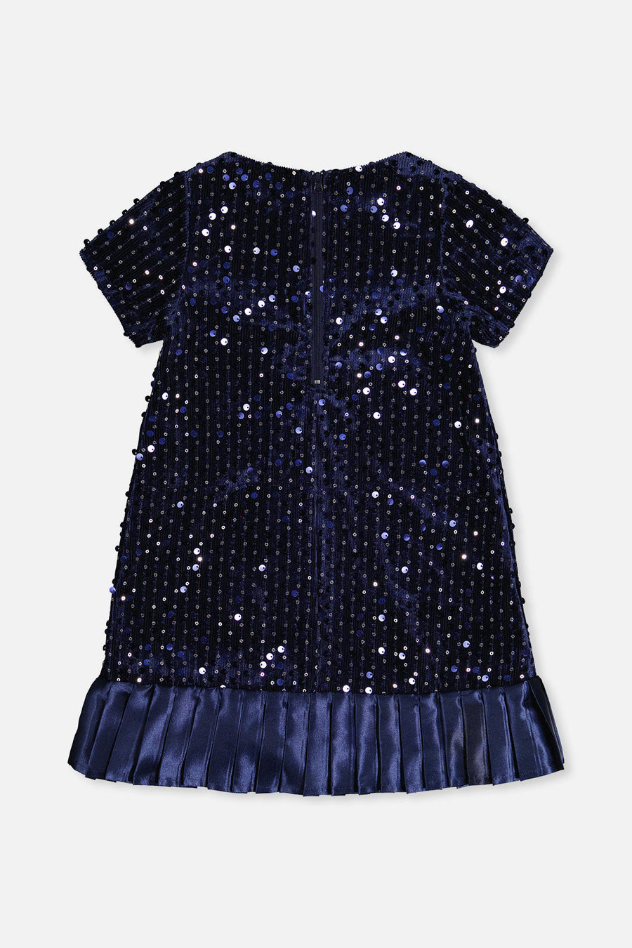 Short Sleeve A-Line Dress Dark Blue - J20Q90_04820