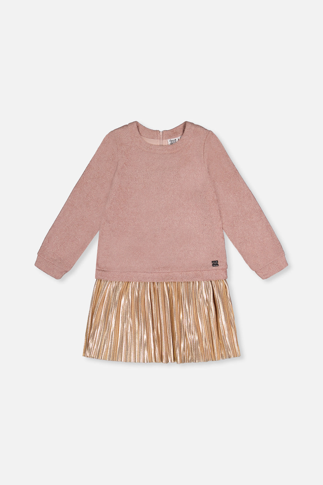 Bi-Material Dress Dusty Pink - J20Q92_06840