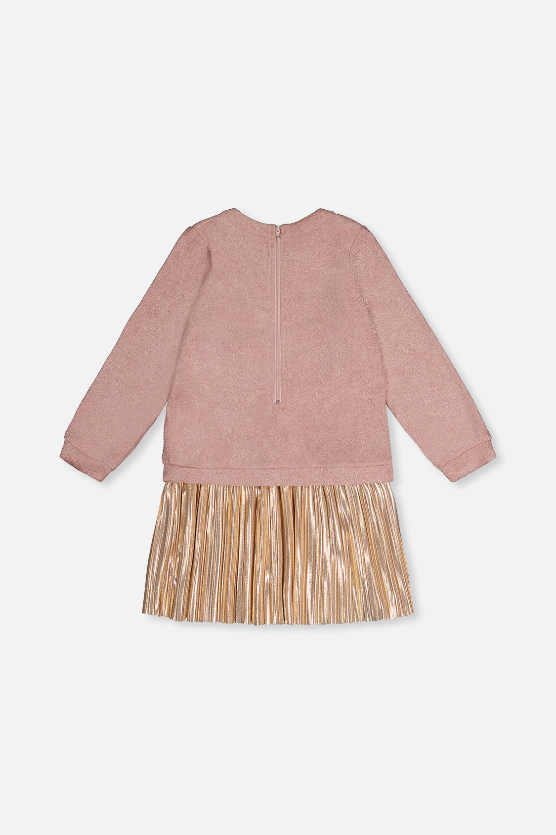 Bi-Material Dress Dusty Pink - J20Q92_06840