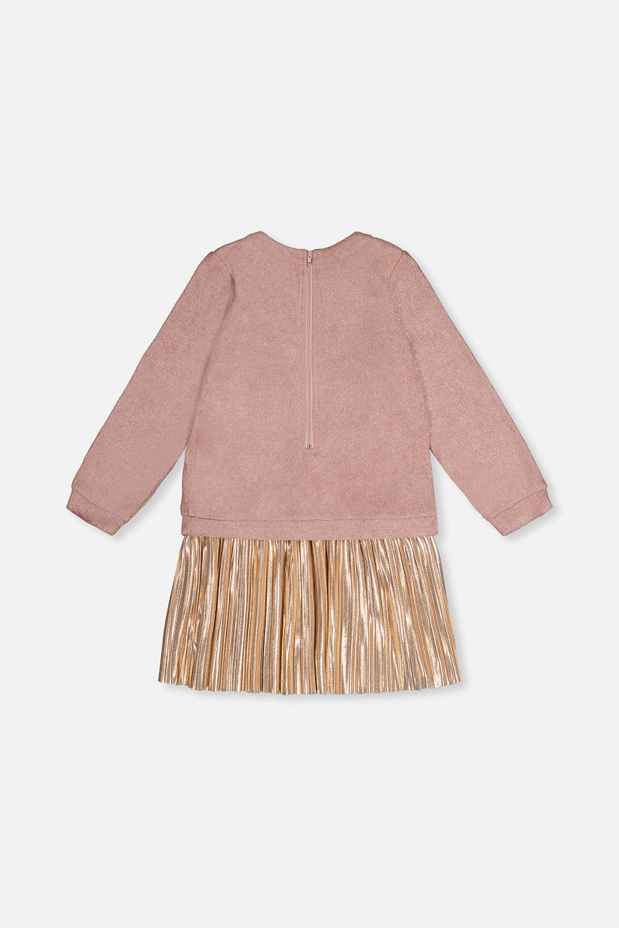 Bi-Material Dress Dusty Pink - J20Q92_06840