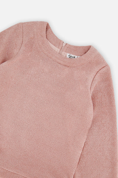 Bi-Material Dress Dusty Pink - J20Q92_06840