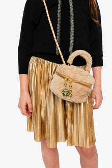 Faux Fur Small Bag Beige - J20QA1_01160