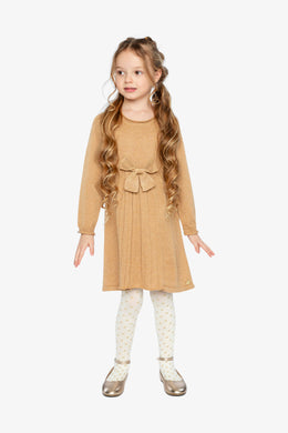 Knitted Dress Brown Cinnamon - J20QT95_01160