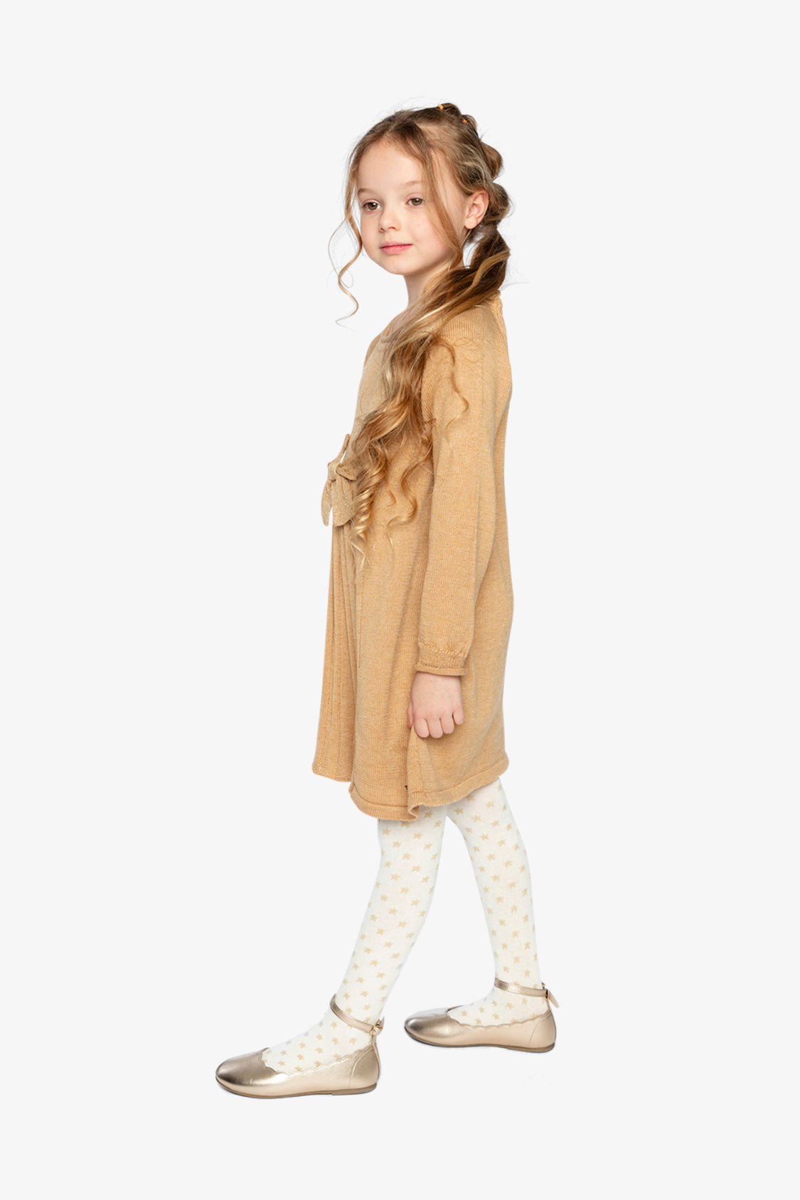 Knitted Dress Brown Cinnamon - J20QT95_01160