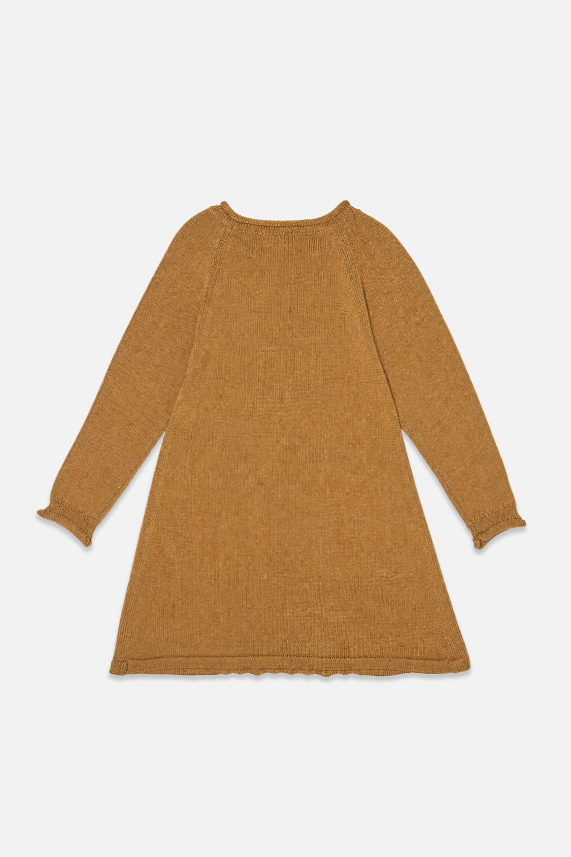 Robe en tricot brun cannelle