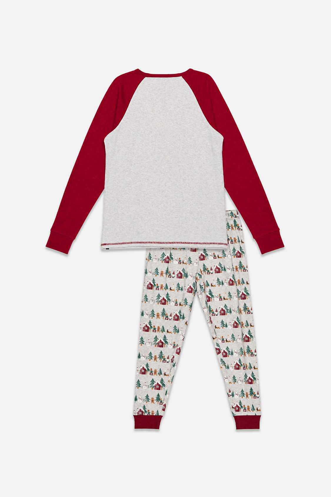 Men Two Piece Christmas Pajama Set Holiday Print