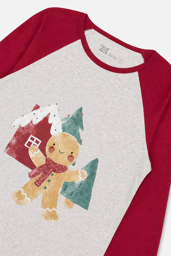 Men Two Piece Christmas Pajama Set Holiday Print