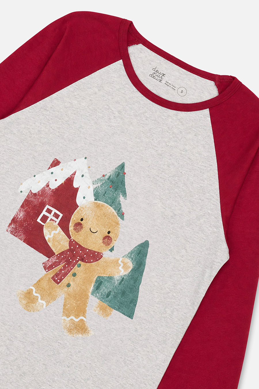 Men Two Piece Christmas Pajama Set Holiday Print