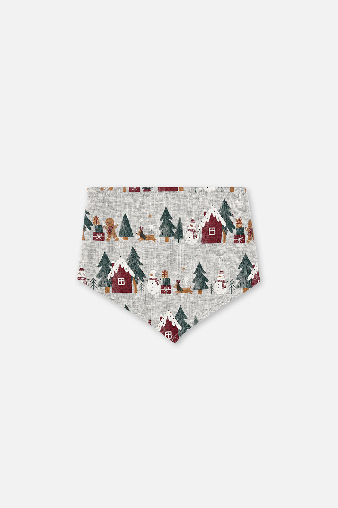 Einteiler aus Bio-Baumwolle mit Weihnachts-Bandana für Hunde im Festtagsmuster