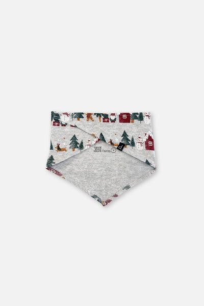 Einteiler aus Bio-Baumwolle mit Weihnachts-Bandana für Hunde im Festtagsmuster