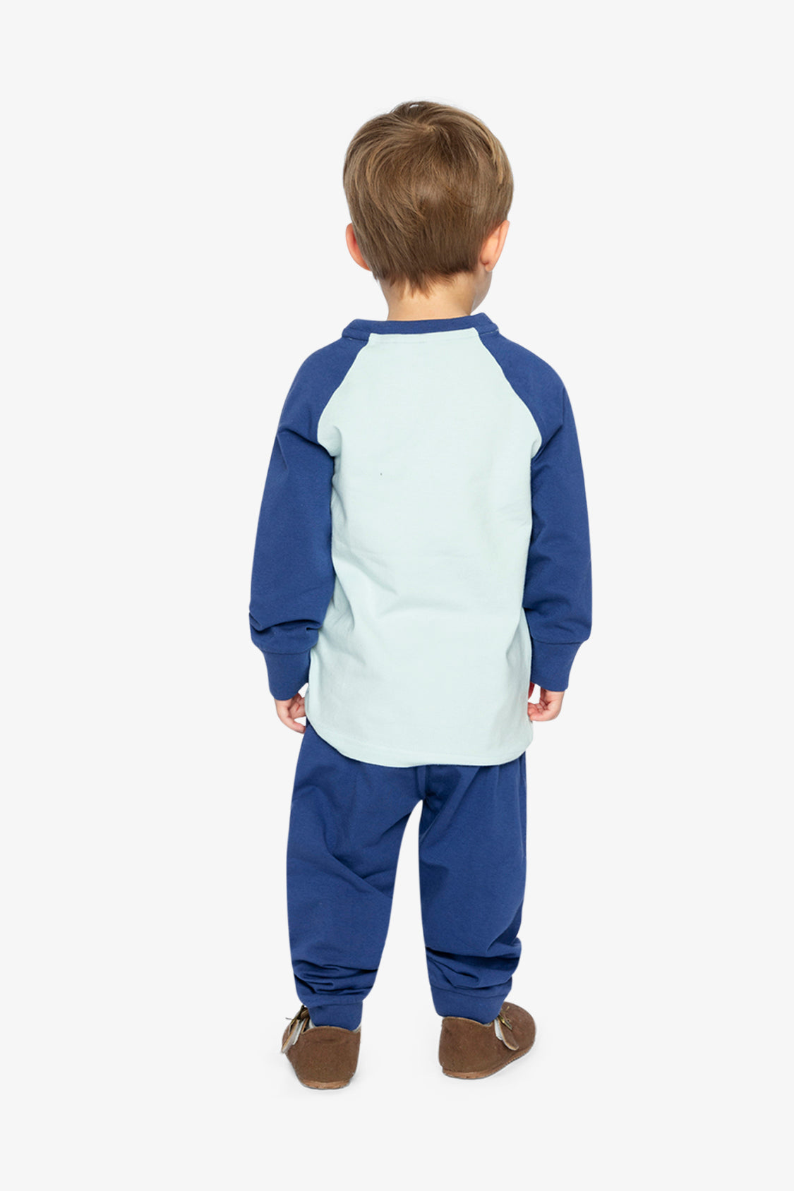 Organic Cotton T-Shirt & Pant Set Very Pale Turquoise - J20S10_04017