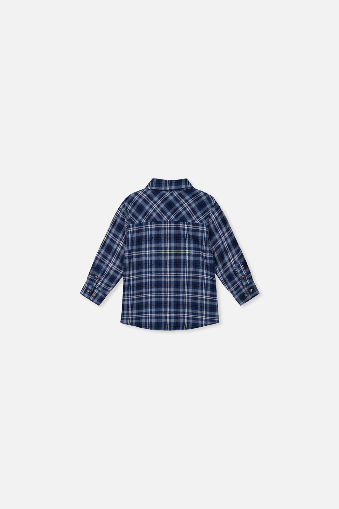 Baby Plaid Shirt Blue And White
