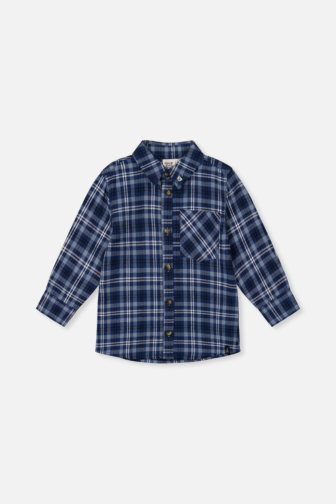 Plaid Shirt Blue And White - J20S15_2J266