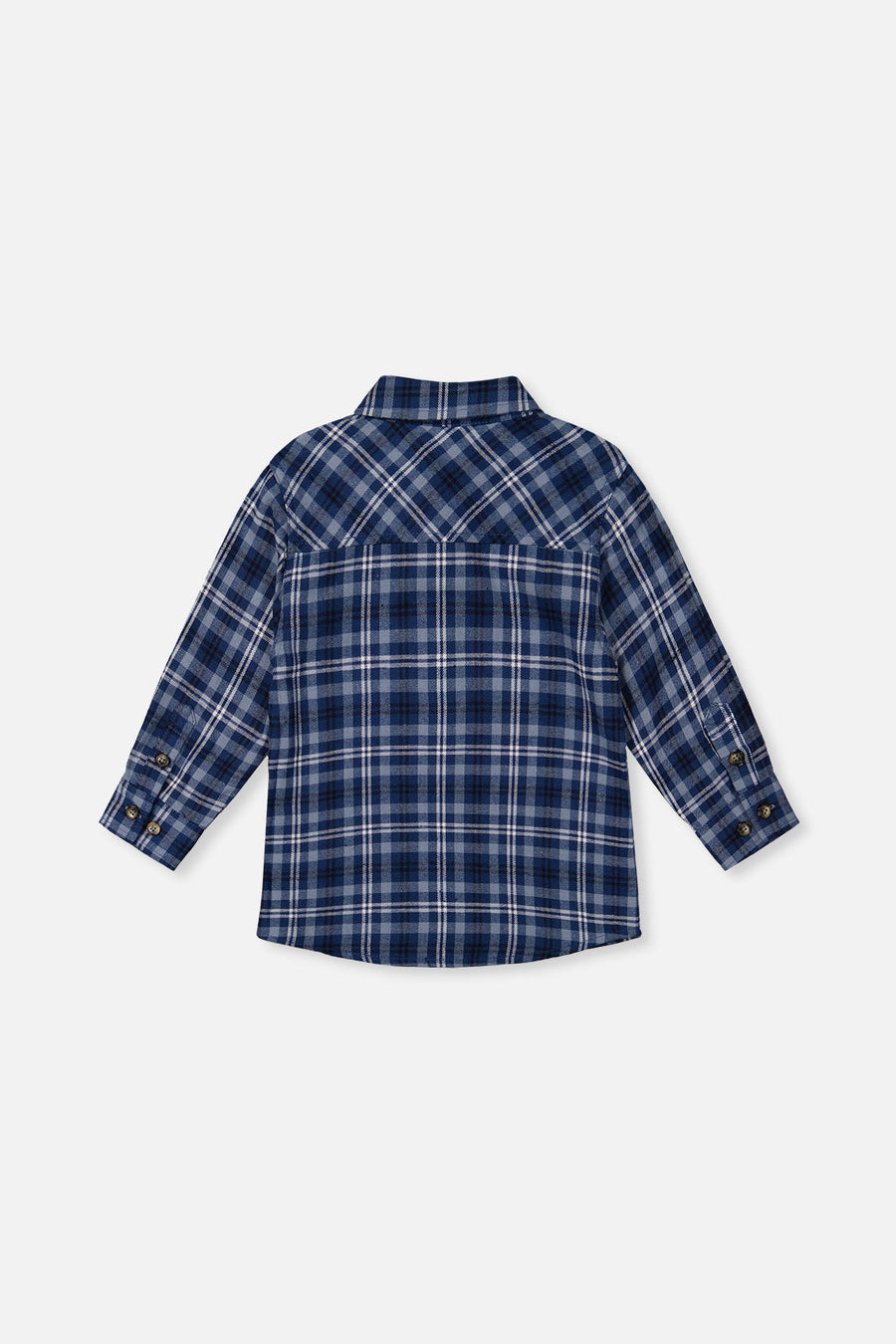 Plaid Shirt Blue And White - J20S15_2J266