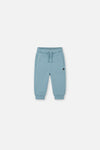 Pantalon de jogging en molleton turquoise pâle pour bébé