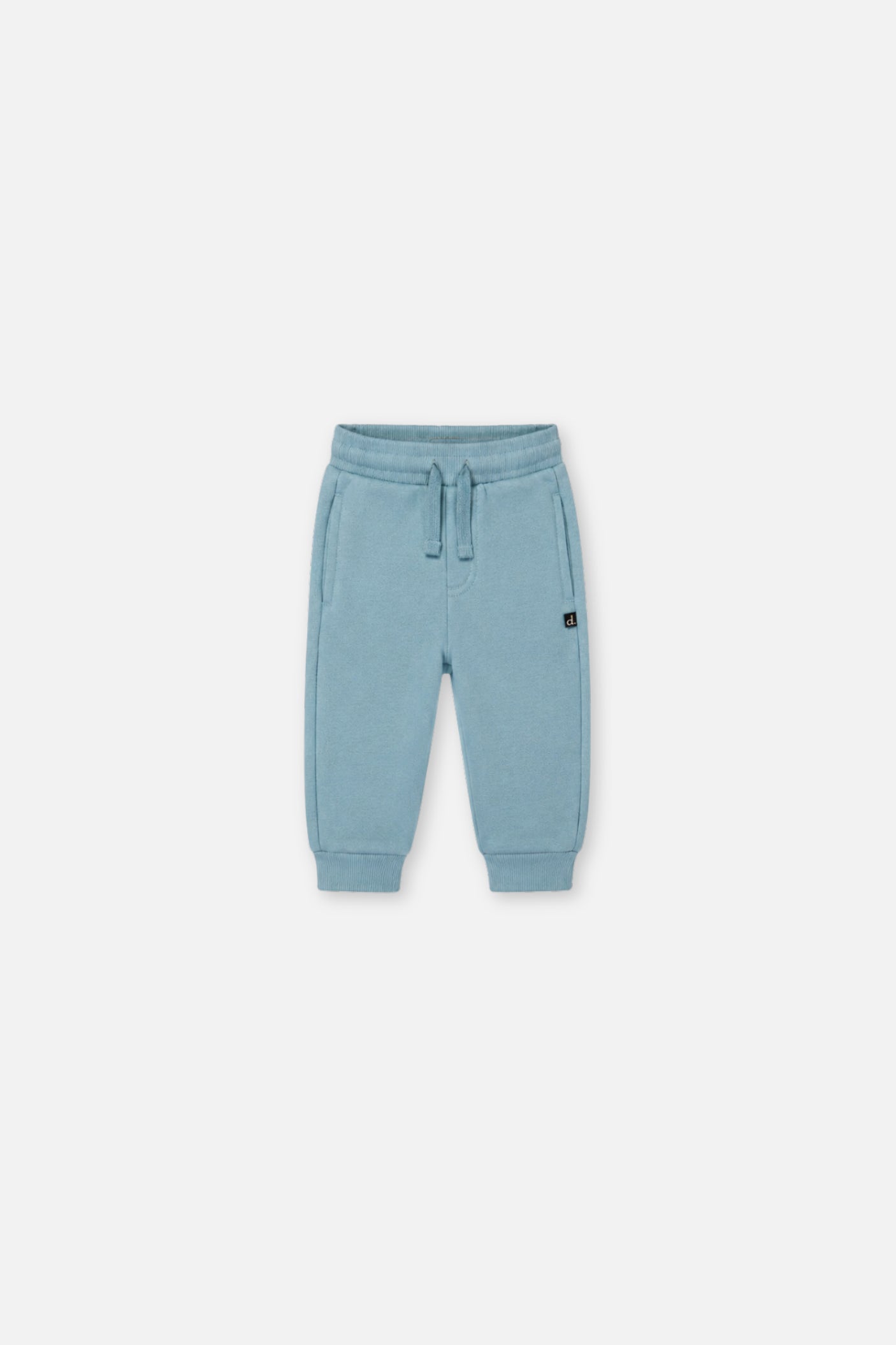 Baby-Fleece-Sweathose in Blass-Türkis