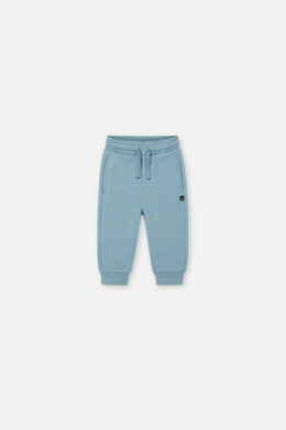 Pantalon de jogging en molleton turquoise pâle pour bébé