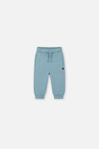 Baby-Fleece-Sweathose in Blass-Türkis